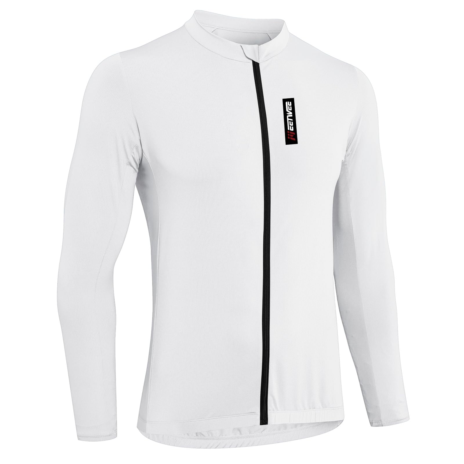 MEETYOO Maillot de Cyclisme à Manches Courtes et à Manches Longues pour Homme, Respirant, léger, séchage Rapide, avec Fermeture éclair Facile à Ouvrir et 3 Poches arrière, idéal pour Le Printemps et