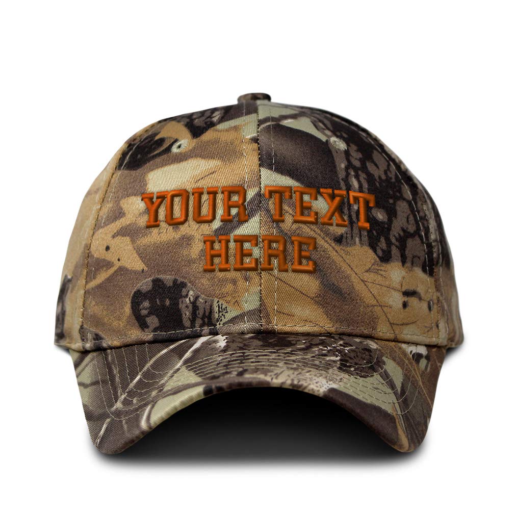 Camo Baseball Cap Custom Personalized Text Hunting Dad Hats for Men & Women