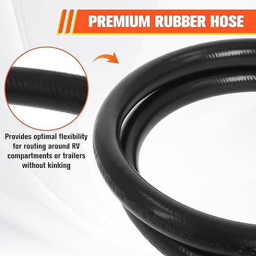 Miniatura 10 de Wadoy Extensión de manguera de propano de 38, manguera de conexión de extensión de gas propano de 8 pies, paquete de 2 unidades de 38 pulgadas