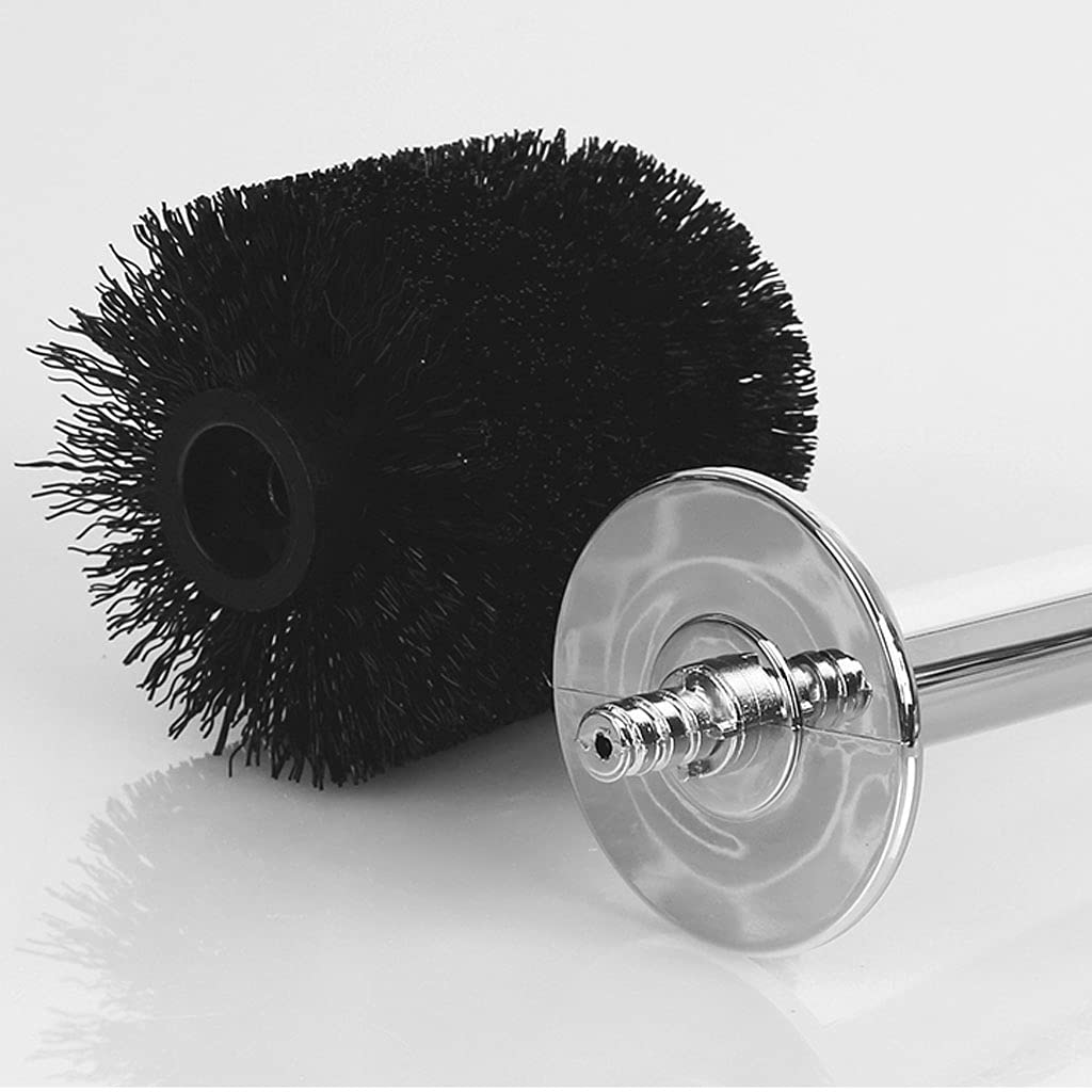 Escobilleros Escobilla de baño con diseño de guijarros, escobilla de cerámica con Soporte, diseño Creativo, escobilla de baño, Kit de Limpieza de escobillas de baño for el hogar Escobillero(B)