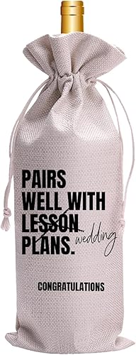 Miniatura 9 de Combina bien con la bolsa de regalo de compromiso de regalo de boda de Sr. y Sra. para noviaélella, regalo recién comprometido