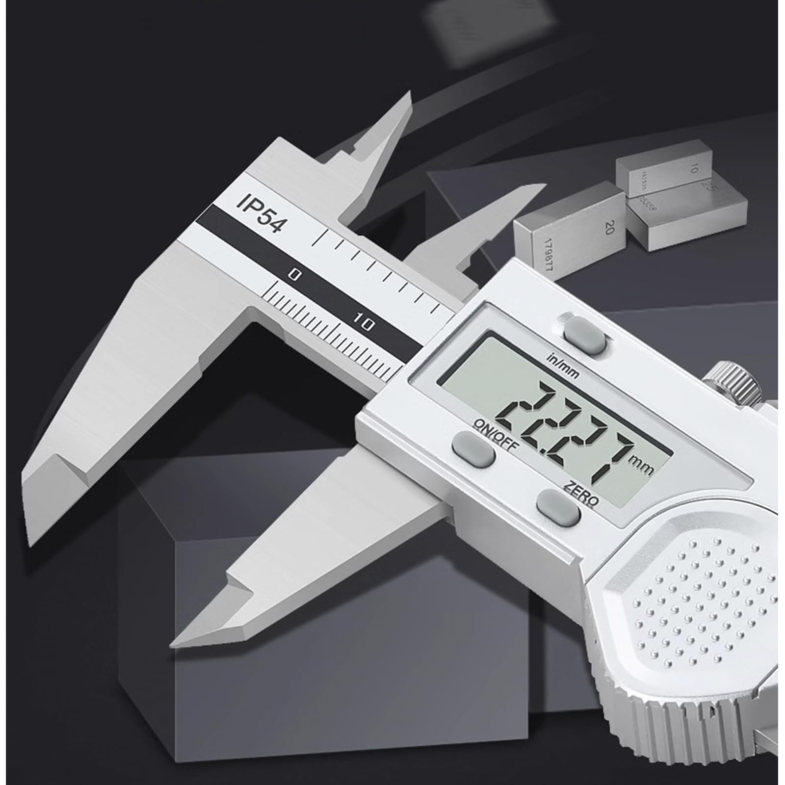 Digital Caliper 6 Inch/150mm Waterproof Caliper Measuring Tool, Stainless Steel Electronic Vernier Calipers with LCD Screen for Home/Jewelry/3D Printing/DIY/Woodworkers, Inch/MM Conversion