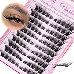 Cat Eye Cluster Lashes Wispy Individual Eyelashes Fox Eye Lash Clusters with Spikes and Bottom Lashes Left Right DIY Lashes Individual Cluster 162Pcs Anime Cluster Lashes by JIMIRE