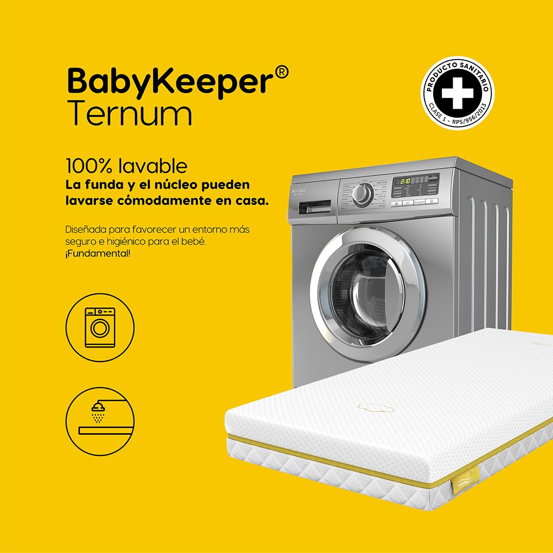 Colchón Minicuna Colecho 50x80x con Grosor de 9,2 cm | Colchon Cuna Bebe Transpirable y Antiasfixia | Colchon Minicuna Ergonómico y 100% Lavable para Cuna Recién Nacido