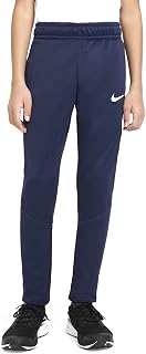 Therma Big Kids' (Boys') Training Pants (Medium, Midnight Navy/White)