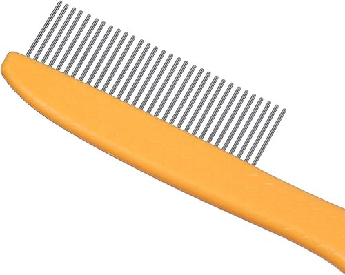 Miniatura 3 de Burt's Bees for Pets Peine de 9 pulgadas con mango hecho de 100% plástico reciclado encuadernado en el océano, herramienta de aseo para perros,