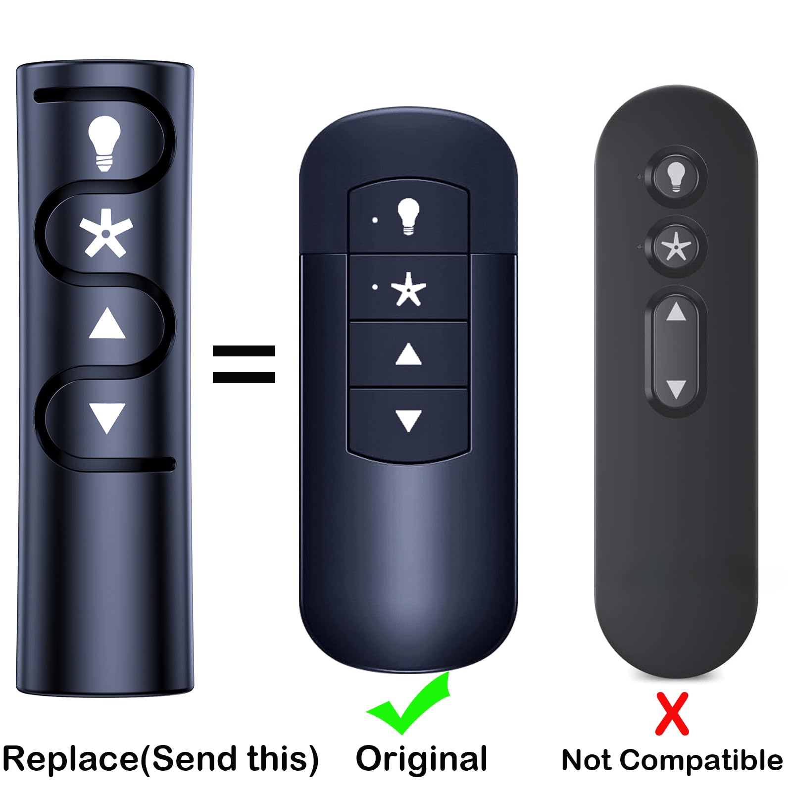 Amazon.com: ZWP 99198 Replacement Remote Control for Casablanca