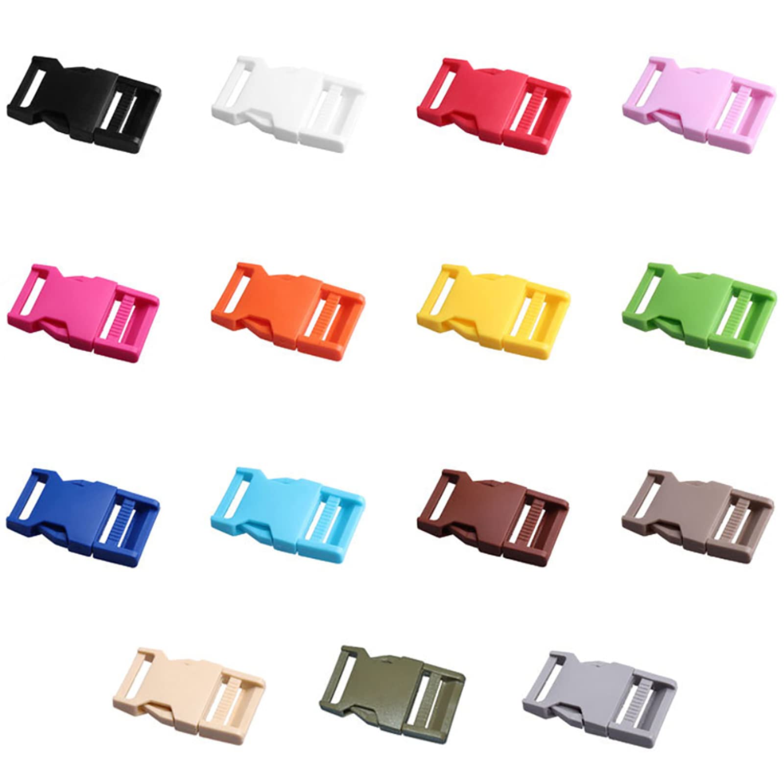 Fibbia A Sgancio Laterale In Plastica Con Fettuccia Da 3/4" Per