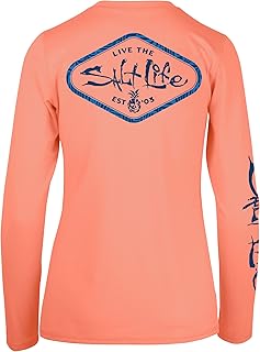 Salt Life womens Simply Salty Long Sleeve Performance ShirtPerformance Shirt