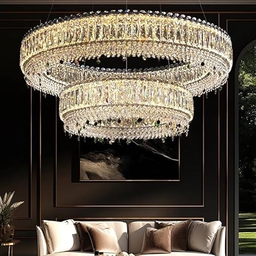LYMSXAZOU Modern Long Oval nt Light ry European Ceiling Lamp for Dining Room Decor 100 & 60cm Warm Hanging Fixture Design.