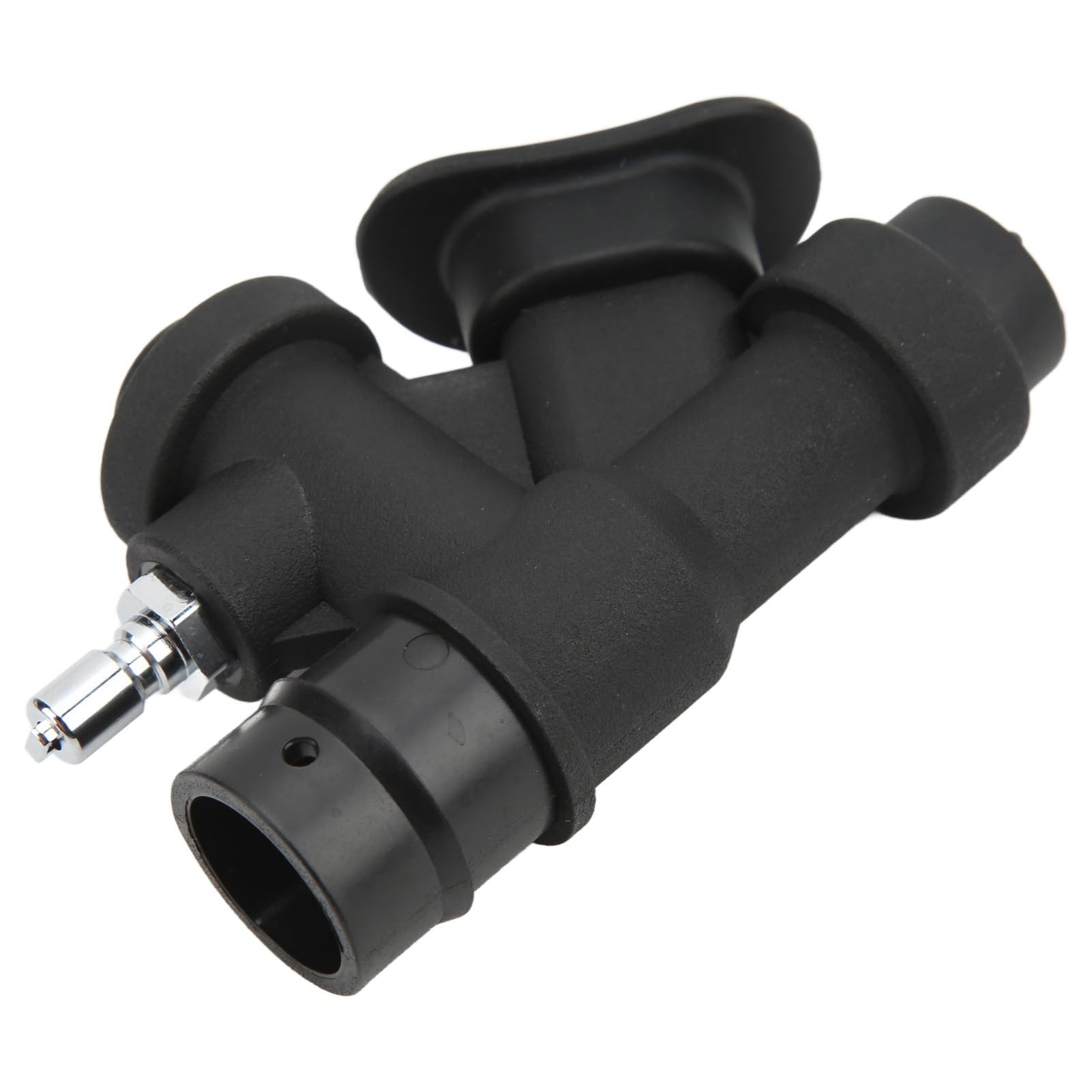 Buceo Válvula de Influencia, Inflador Oral Universal de 45 grados para Buceo, con Válvula de en Forma de K para Manguera Estándar de 1 pulgada