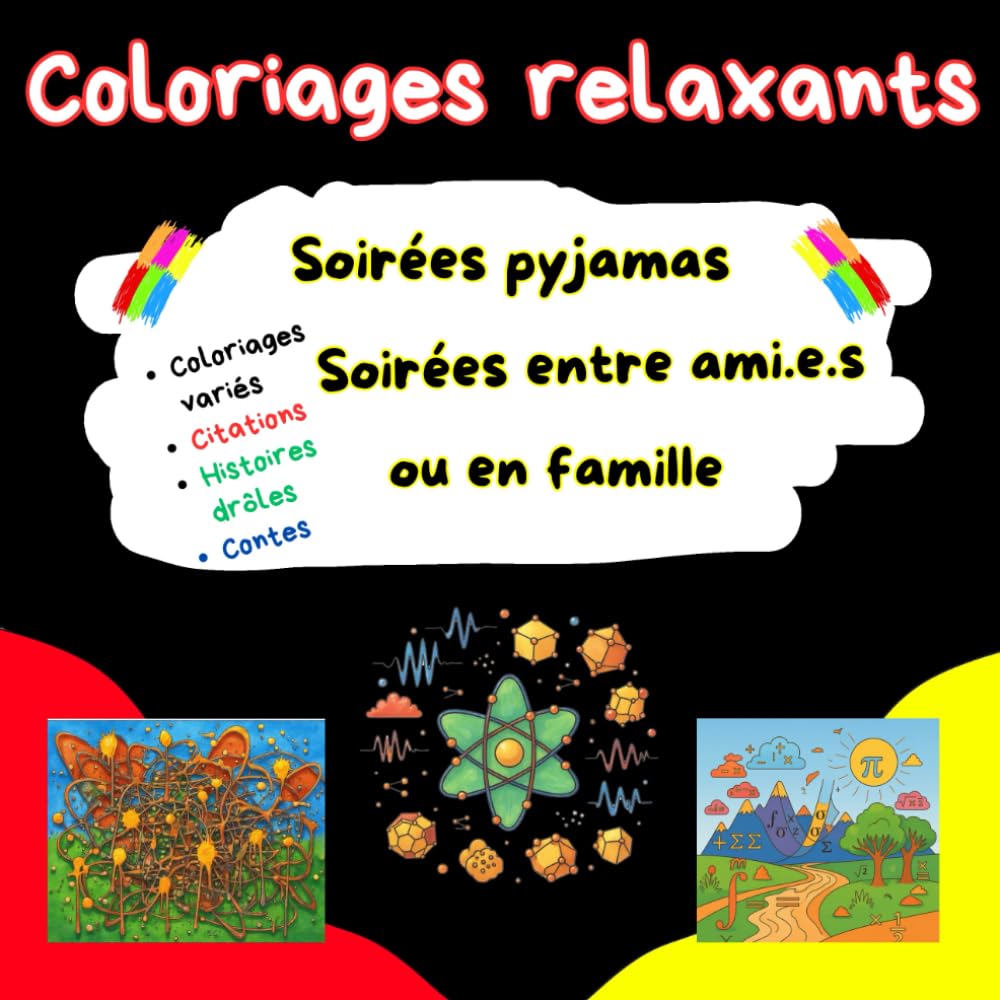 Coloriages relaxants: Soirées entre ami.e.s , Soirées pyjamas