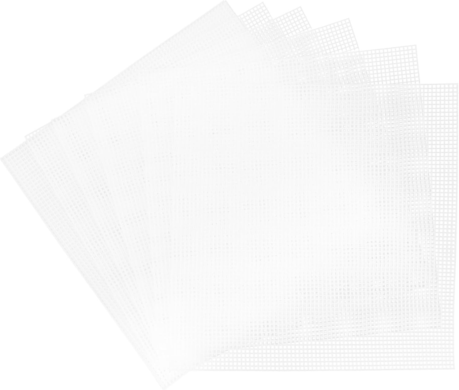 CORHAD 10pcs Braided Hook Bag Material Quilting for Knitting Sheets Portable Plastic Canvas Kit