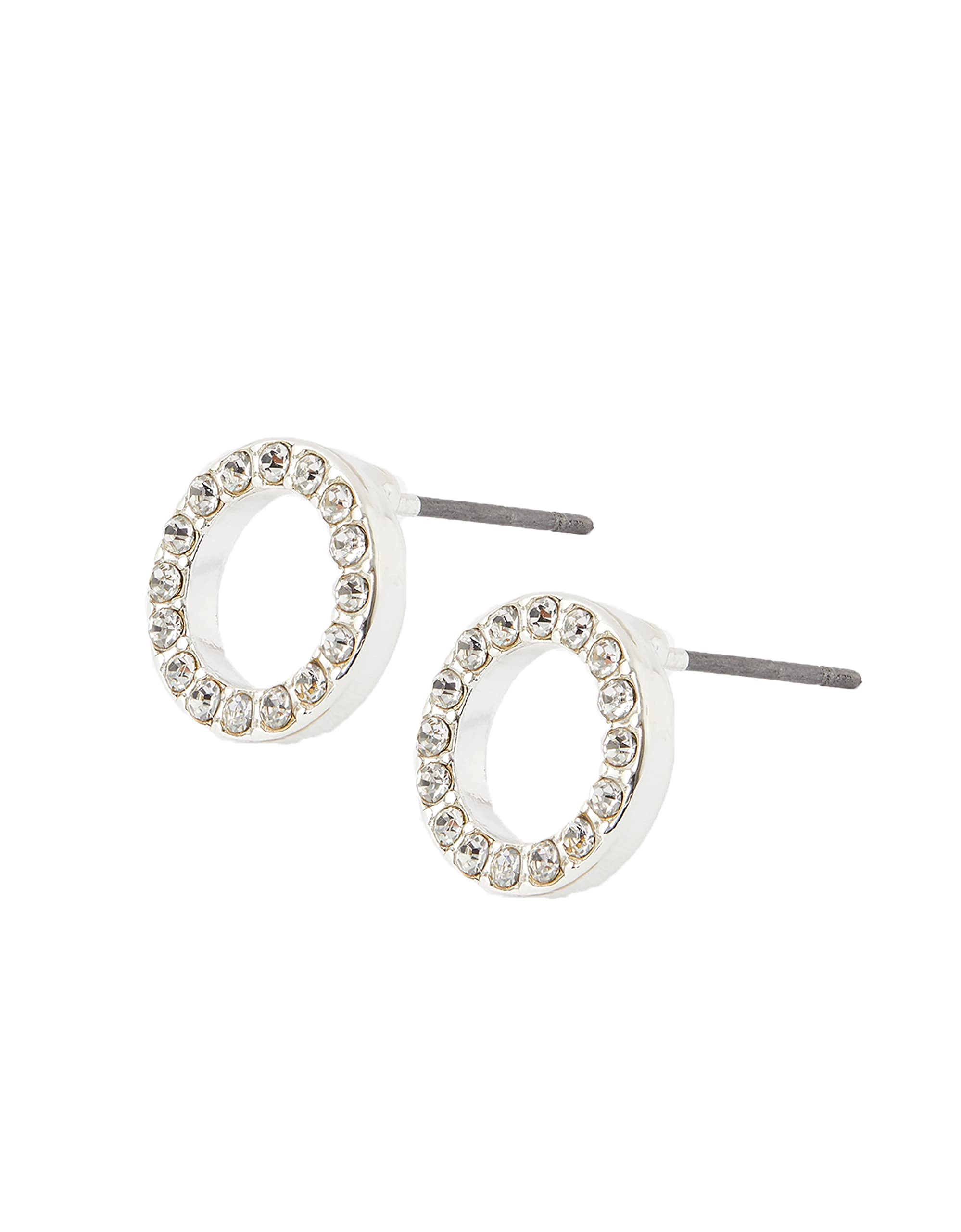 Accessorize London Western Women Dianty Pave Stone Circle Stud Earrings I Ideal Gift for Women (B09HC1GZF3) Amazon Price History, Amazon Price Tracker