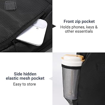 Tennis Bag, Multi-Pockets Tennis Backpack with Adjustable Strap Waterproof Backpack for 2 Rackets, Water Bottle & Gear Pockets