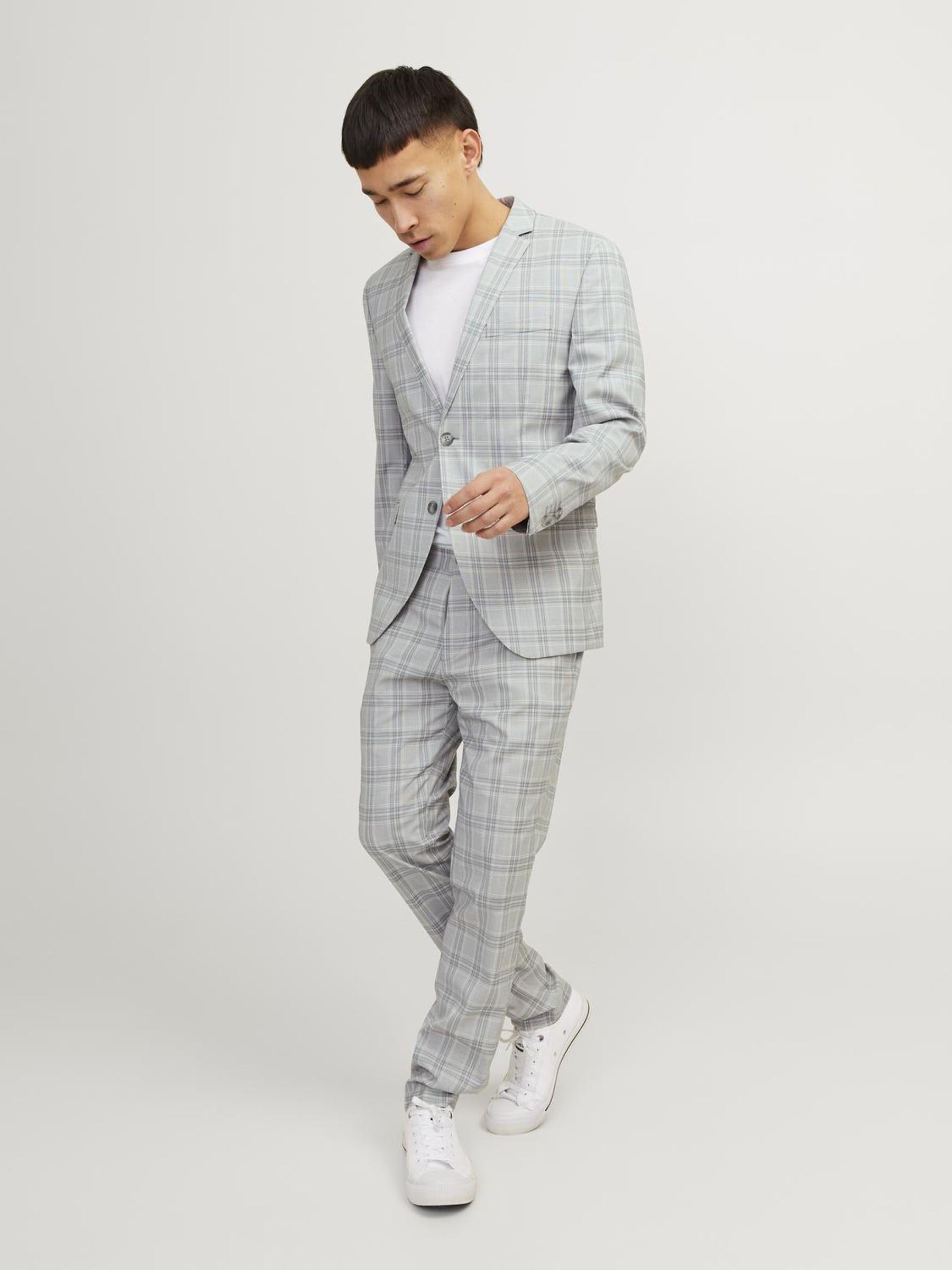 JACK & JONES Garnitur Mężczyźni Jprfranco Check Suit Sn
