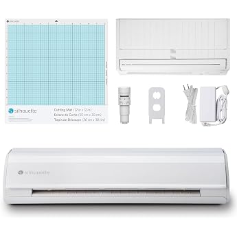 Silhouette Cameo 5 White SILH-CAMEO-5-WHT-J 12-inch Electronic Cutting Machine Electric Tool, Compatible with Static Mat New 