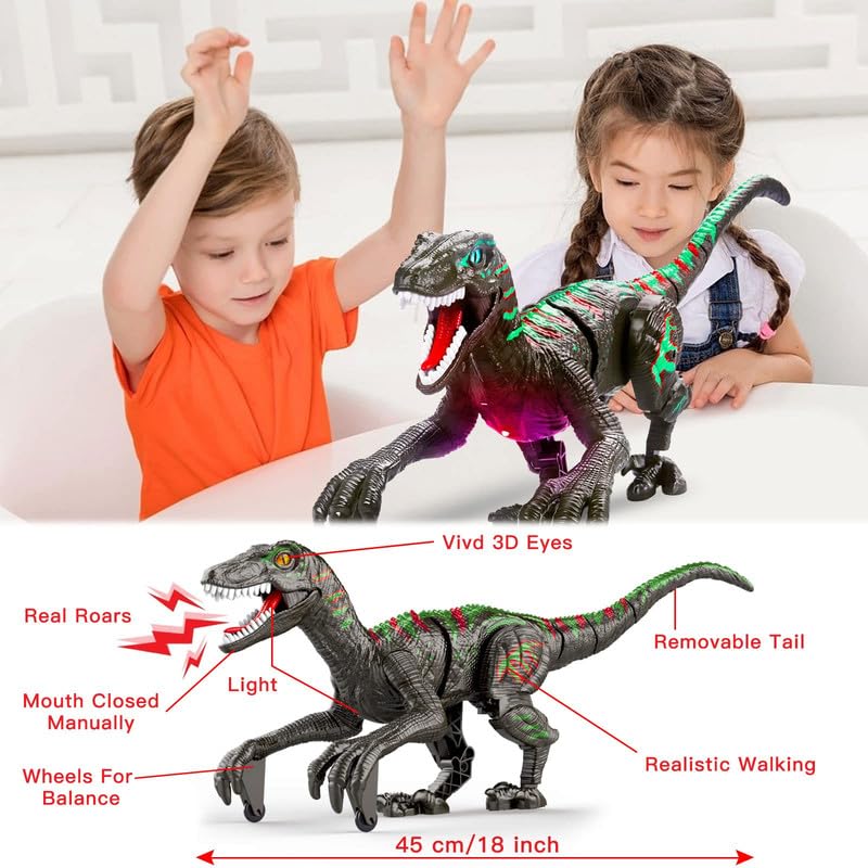EARSOON Remote Control Dinosaurs Velociraptor – Dinosaur Robot ...