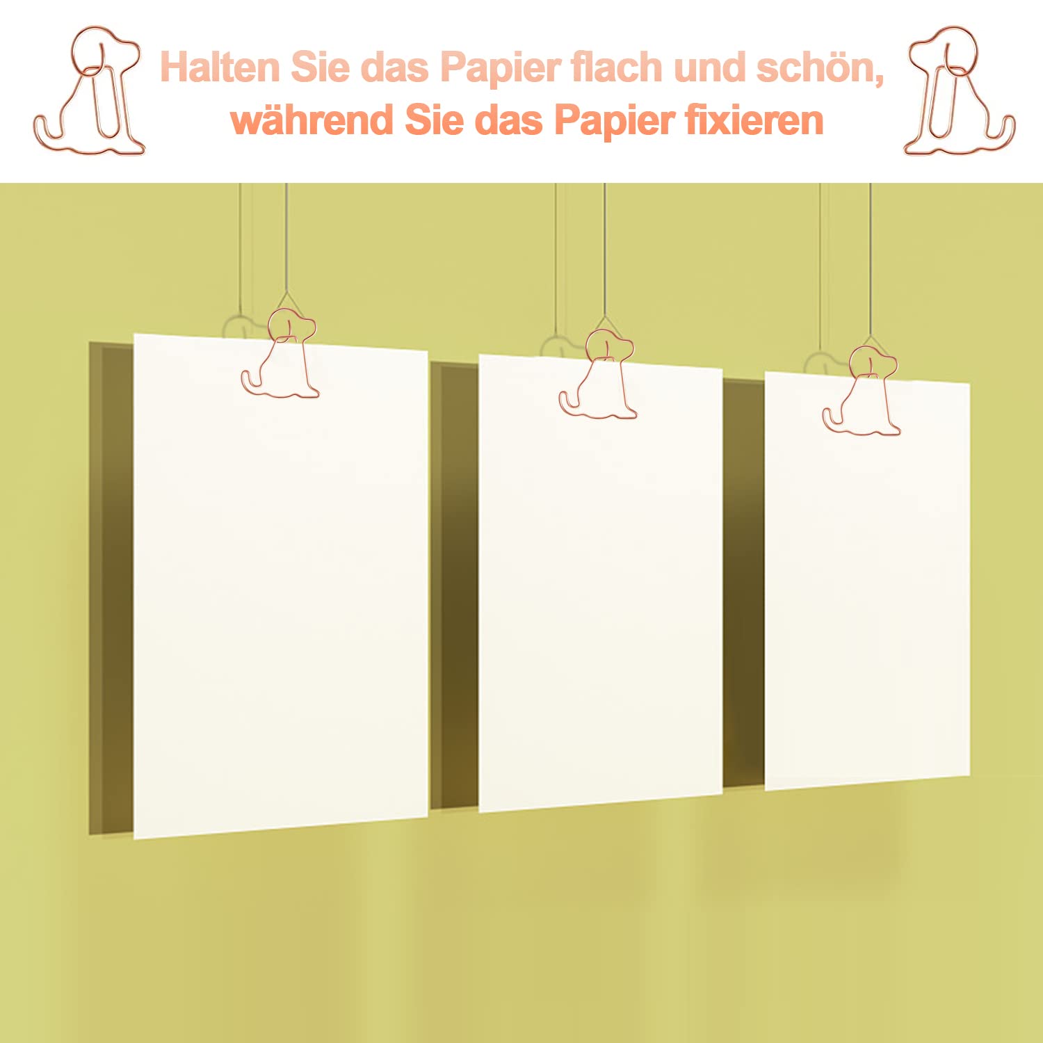 100 Stück Hundeknochen-Büroklammer – Süße Rosa Metall-Clips Für Dokumente, Lesezeichen, Büro & Basteln