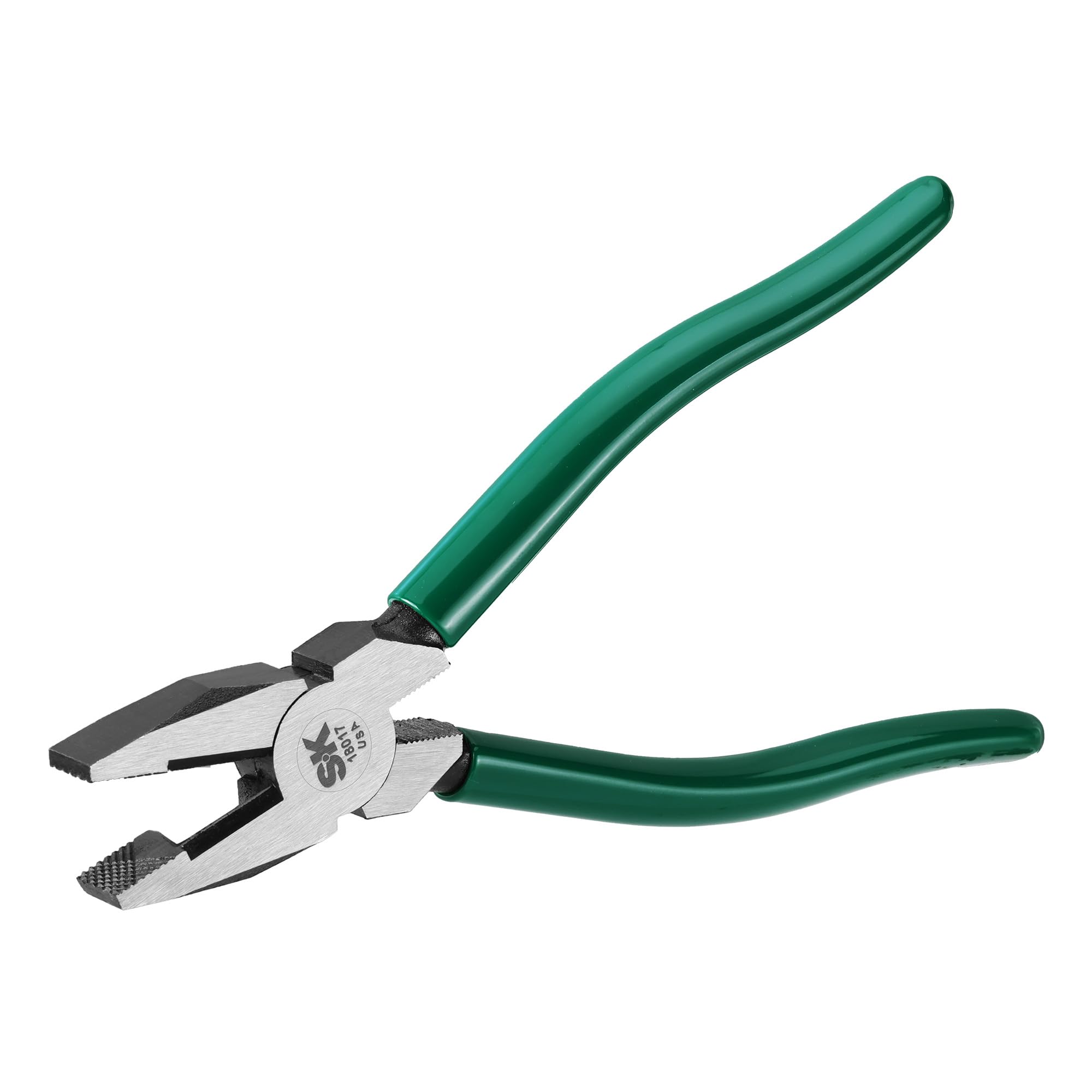 Tools USA 7-Inch Linesman Pliers, Wire Cutters with Heavy Duty Knurled Jaws, High Carbon Steel, Side Cutters with Padded Handle