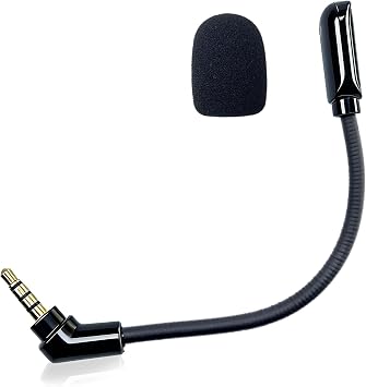 3.5mm Replacement Microphone Compatible with HyperX Cloud Flight, Flight S CloudX Flight Gaming Headsets,Detachable Omnidirectional Mic for PS5 PS4 Xbox