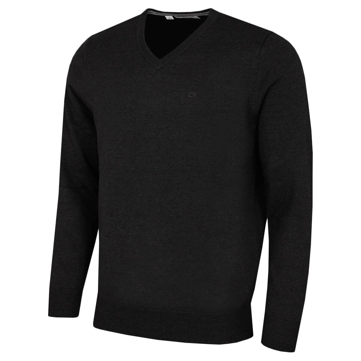 Calvin Klein (Xxxxl, Graphite) Mens 2026 V-Neck Soft Cotton Easy Care Golf Sweater