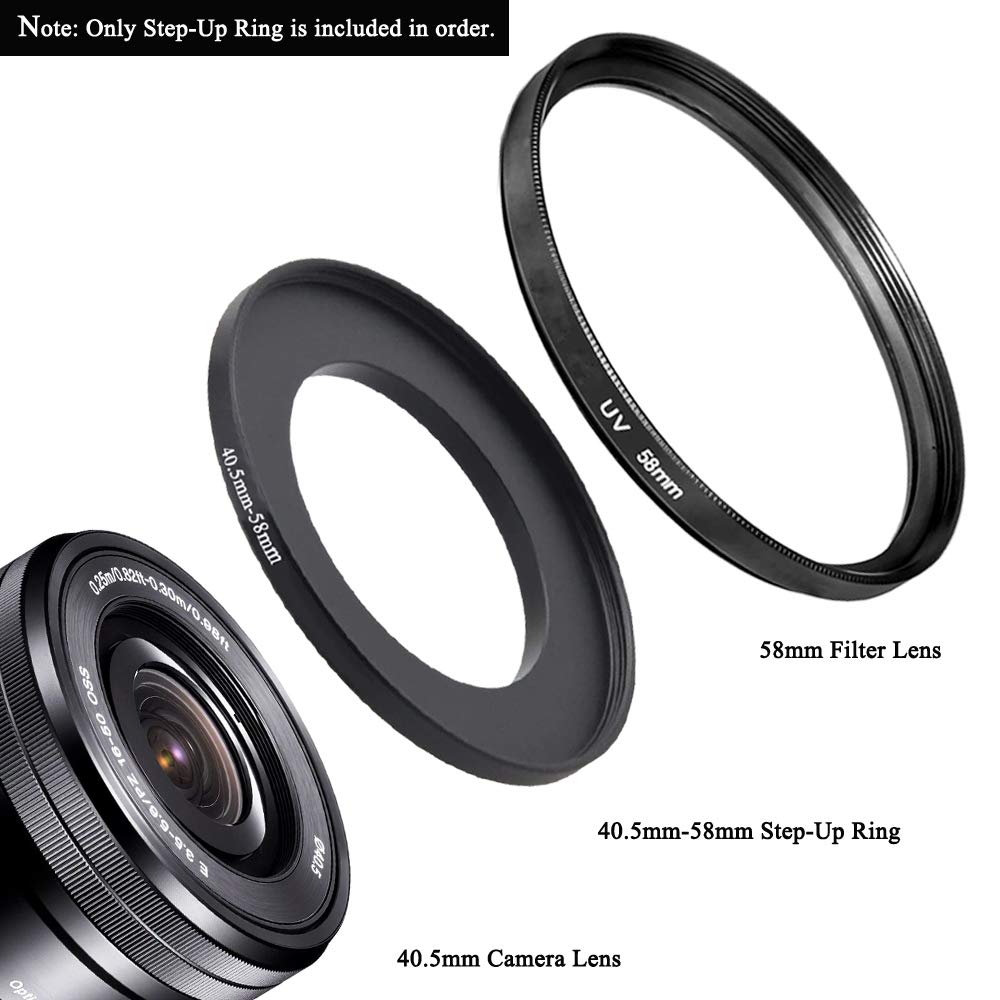 40.5-58mm - Anello Adattatore Step-up Da 40.5mm A 58mm - Anello - Foto 2