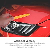 Vista 9 de VICASKY 10 calcomanías raspadoras para ventana de automóvil, cuchillas raspadoras de plástico, escobilla de goma para escobilla de vidrio