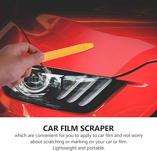 Miniatura 9 de VICASKY 10 calcomanías raspadoras para ventana de automóvil, cuchillas raspadoras de plástico, escobilla de goma para escobilla de vidrio,