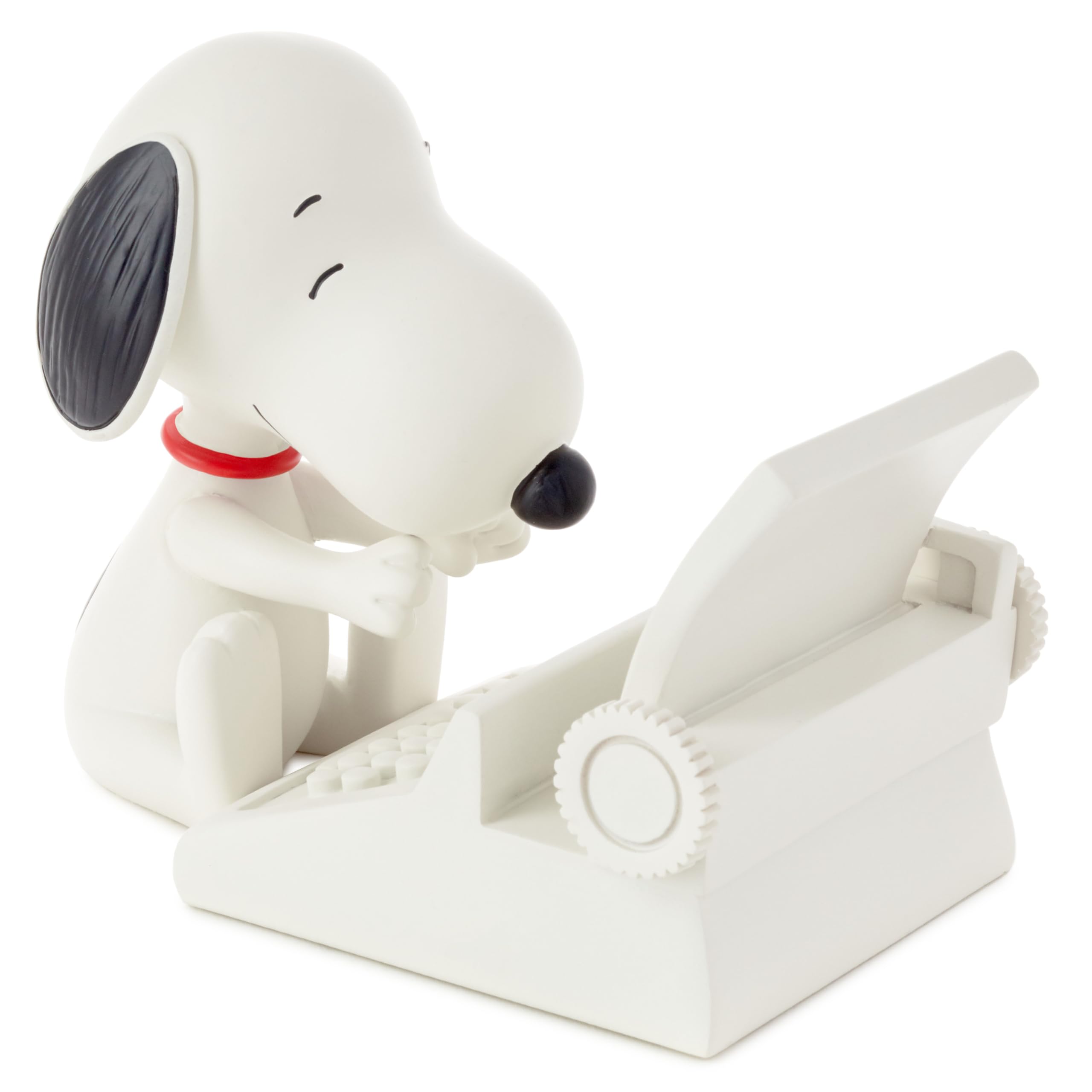 Soporte para teléfono móvil (máquina de escribir) Hallmark Peanuts Snoopy, material de oficina, regalos para profesor, jefe o asistente administrativo