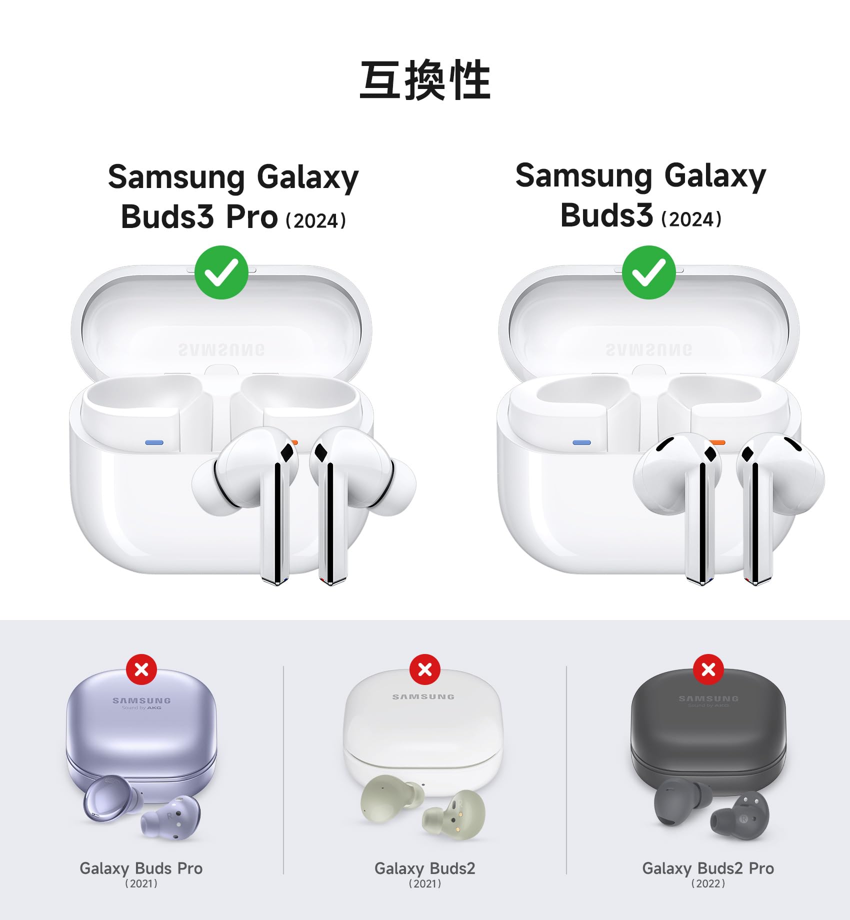 Amazon | SURITCH ケース 対応 Samsung Galaxy Buds 3 Pro/Buds 3 FE