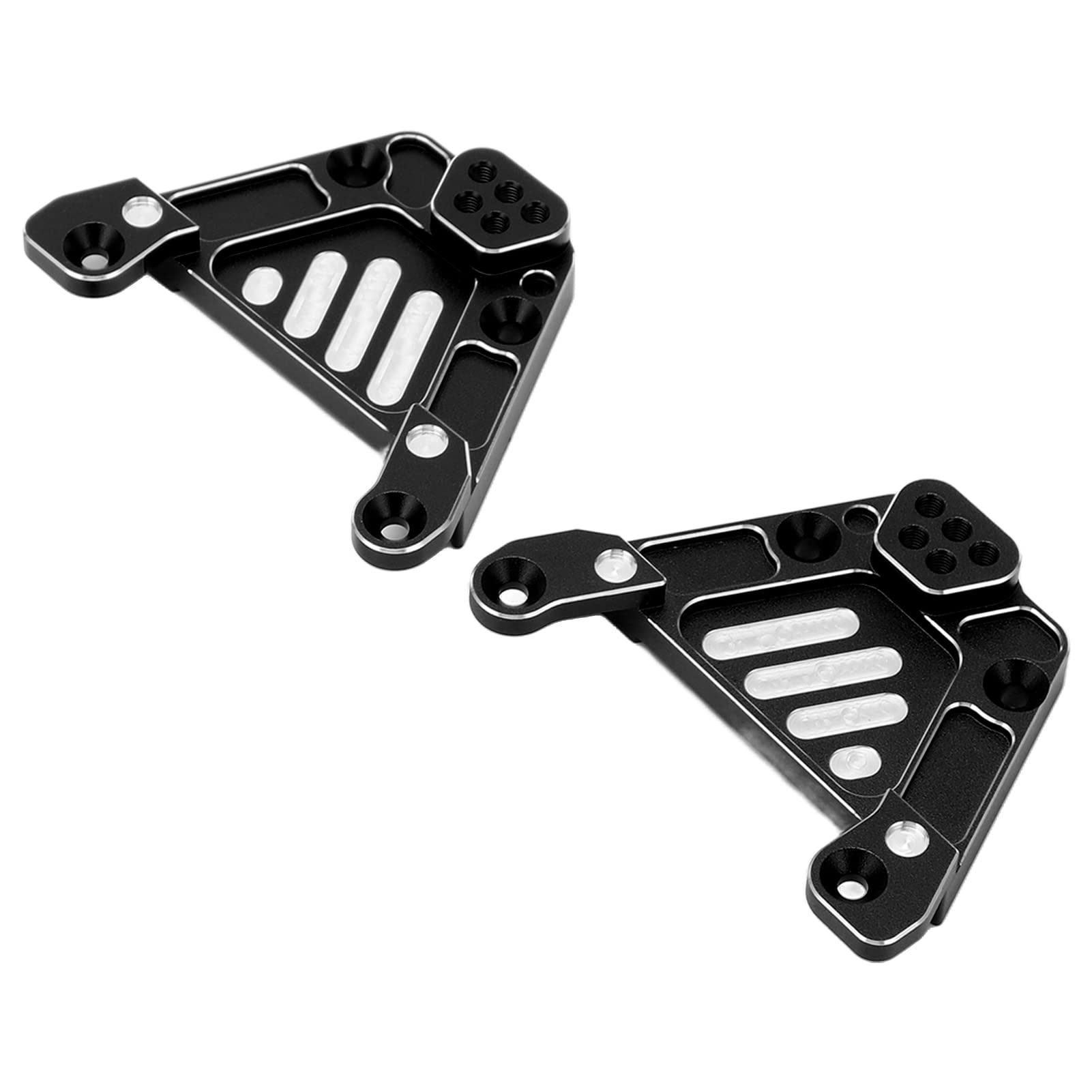 Wieże Amortyzatorów ze Stopu Aluminium CNC Wymienne Obręcze Amortyzatorów dla Axial 1/6 SCX6, Podwozie Samochodu RC Akcesoria do Ochrony Ciała (BLACK)