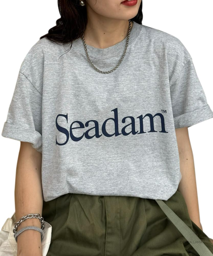 SEA japan ダメージtee グレー　Tシャツ SEA VINTAGE “88” RIPPED SHORT TEE