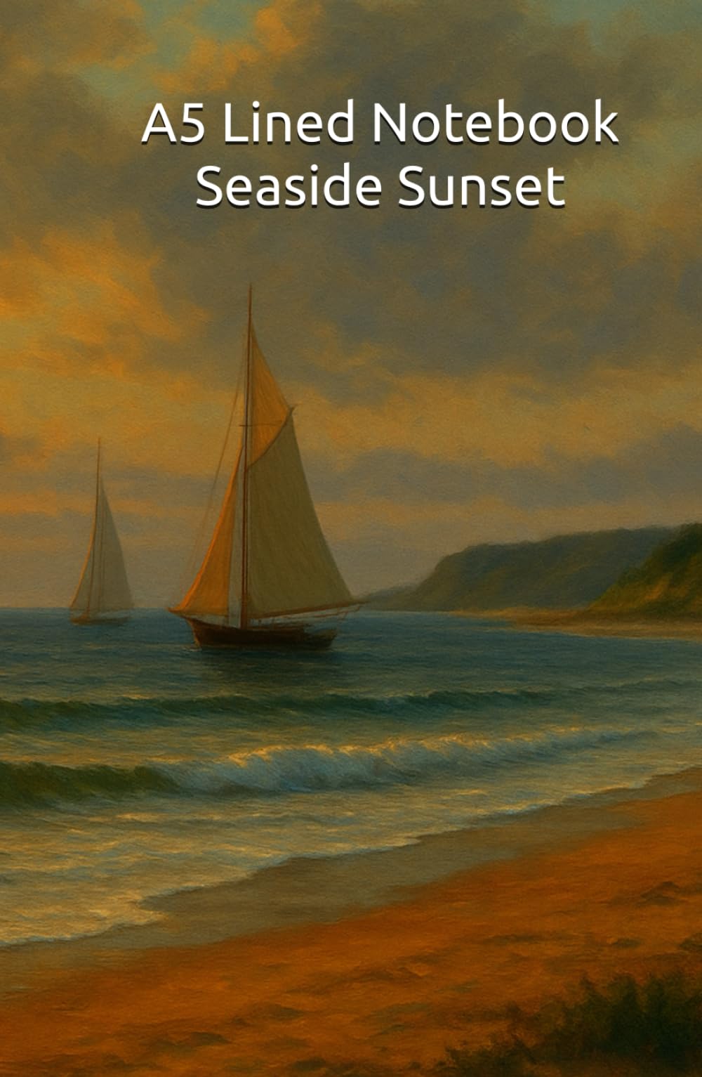 A5 Lined Notebook - Seaside Sunset