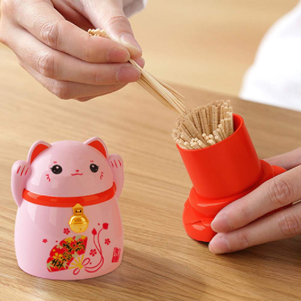 Cute Owl Toothpick Holder Dispenser With 100 Bamboo Toothpicks - Funny Kitchen & Party Decor - View #7
