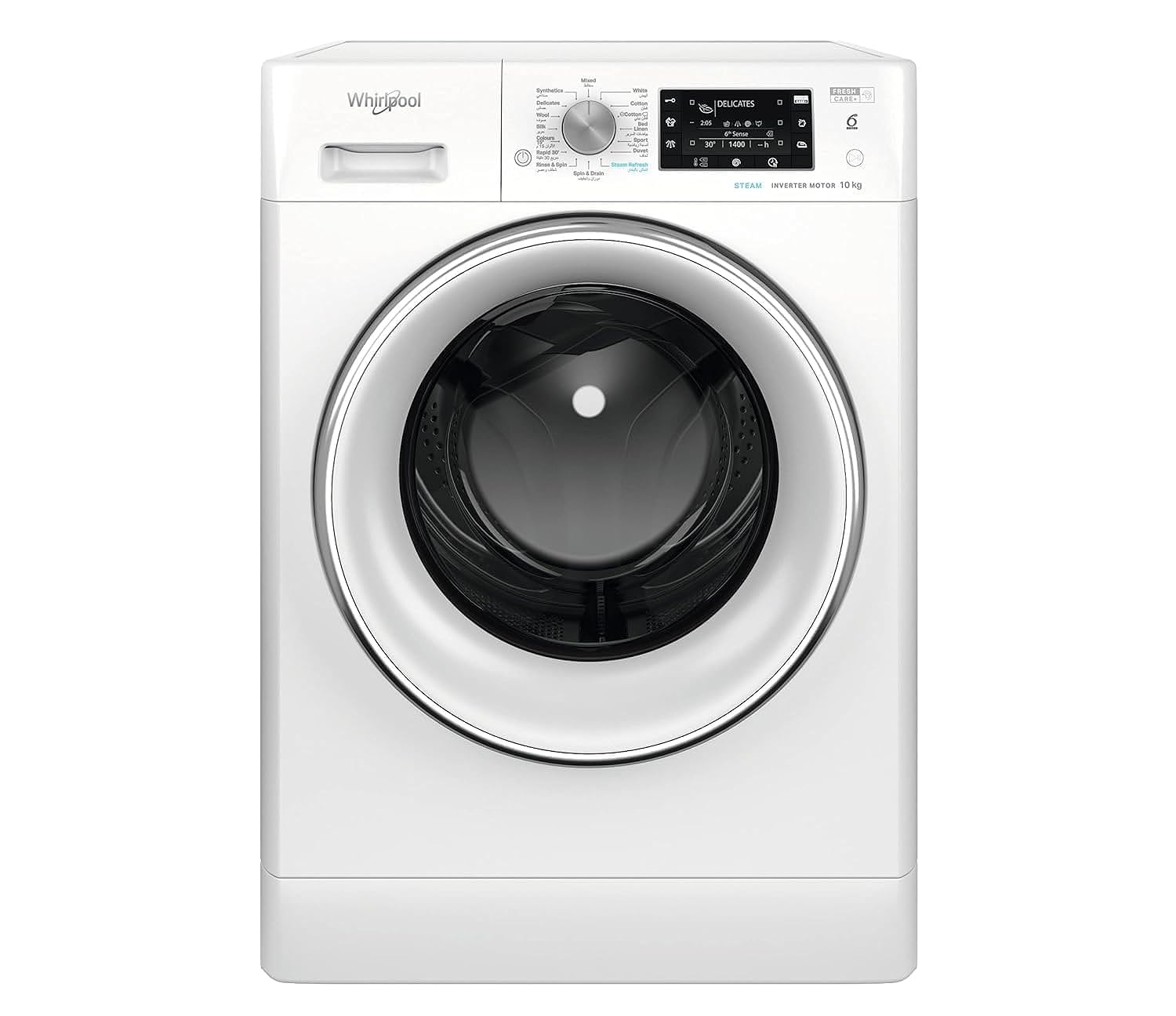 WhirlpoolFRONT LOAD WASHER 10KG WHITE, FFD10449CVGCC