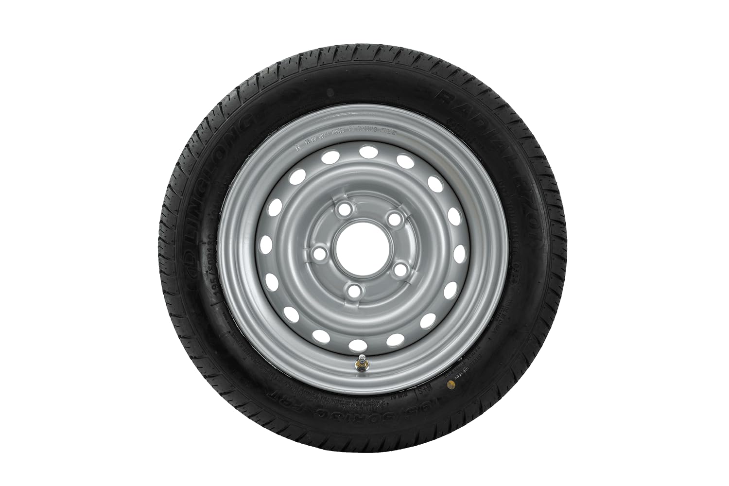 Verstärktes Komplettrad 195/50 R13C 104/101N für Anhänger mit UNITRAILER Felge 5,5Jx13 H2 5x112 ET30 – LINGLONG Reifen, 900 kg Traglast, ideal für Wohnwagen und schwere Anhaenger