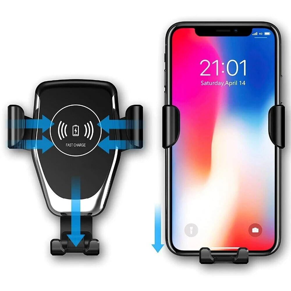 Universal Car Phone Holder10W Charging Fast Wireless Charger The Ideal Car Accessory with Holder on The Ventilation
