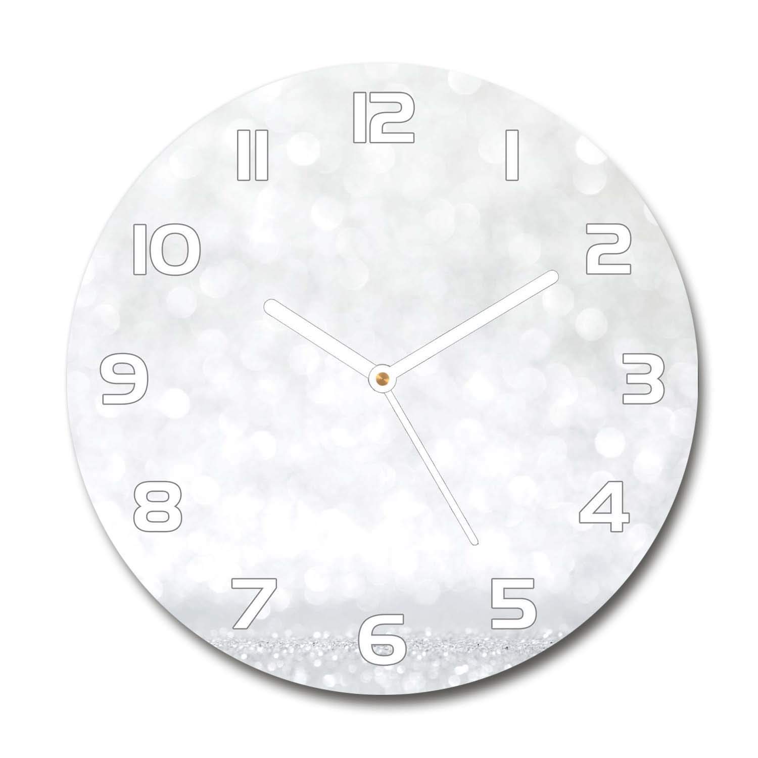 Horloge en verre 60x60cm pour en finir avec le tic-tac dans le salon