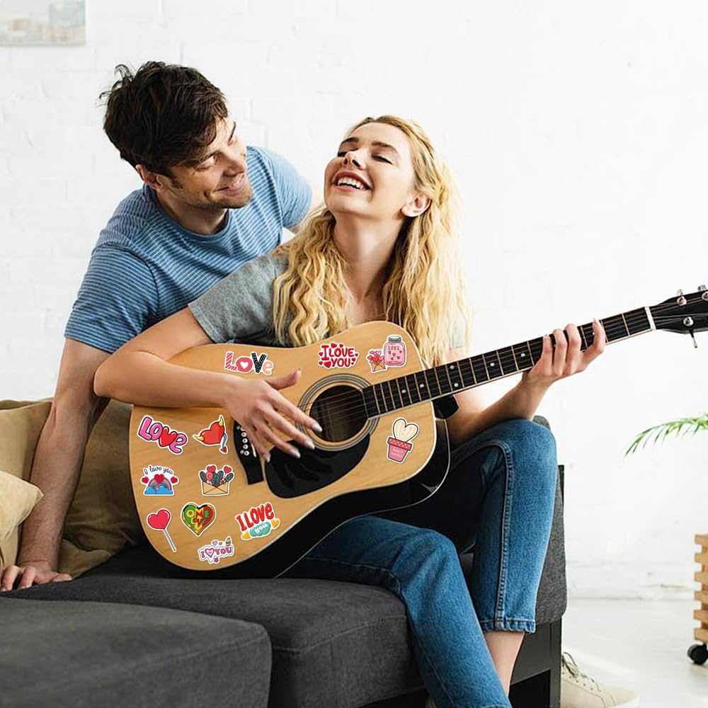 100 adesivi per San Valentino, adesivi romantici in