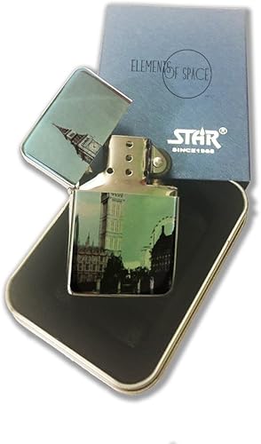 Miniatura 2 de Big Ben - Encendedor de bolsillo cromado plateado