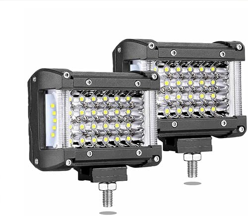 Miniatura 1 de Muto-Beam - Luces LED para cápsulas, 4 pulgadas, de doble cara, disparador lateral cuádruple, luces antiniebla, luces LED de inundación, barra de