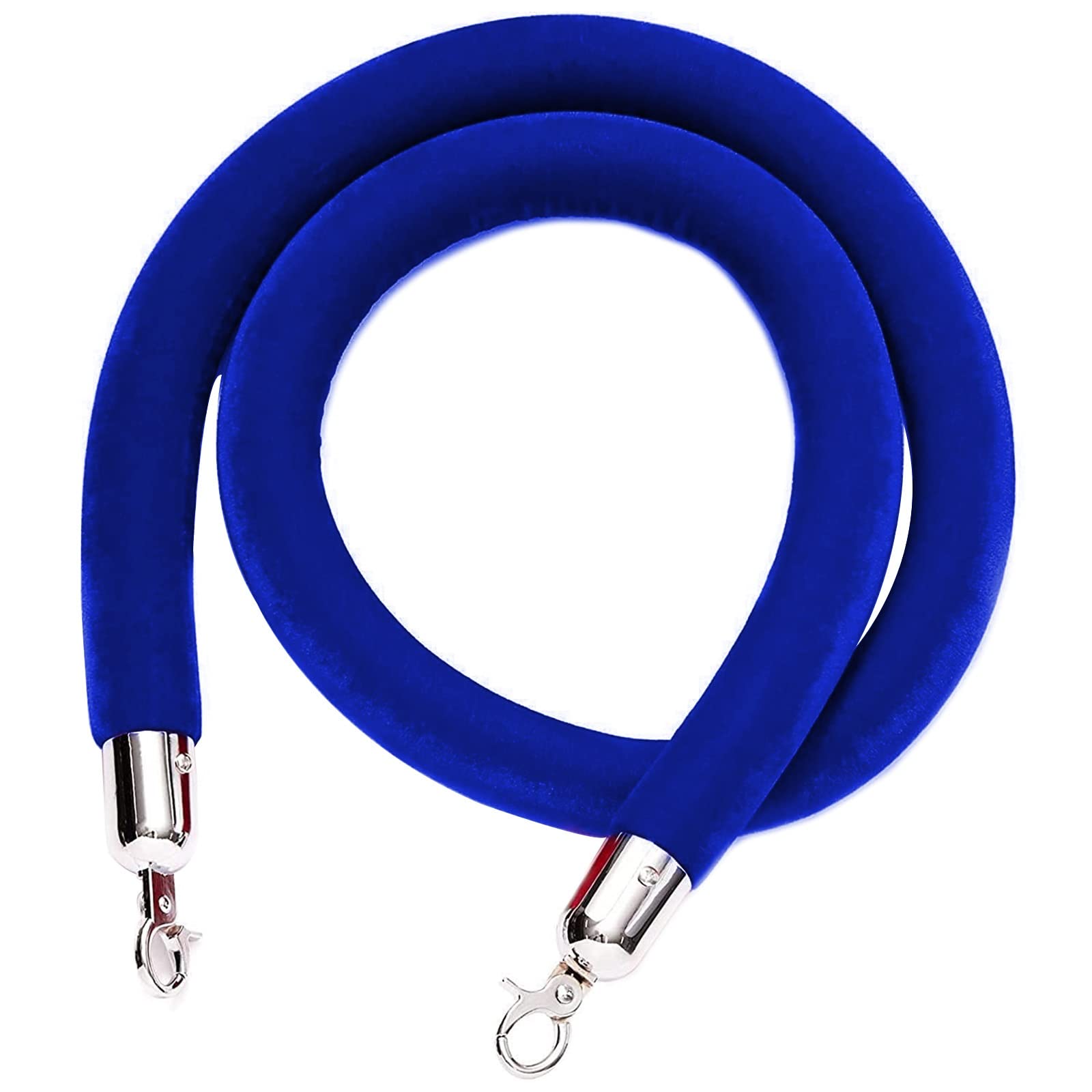 Guardrail rope， Hotels/Theaters VIP Stanchion Rope,Safety Crowd Control Barrier, for Bank Hotel Hospital, Easy to Install/(Blue,Length 2.7M/8.9Ft/106In)