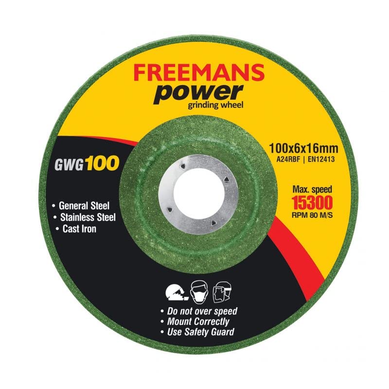 FREEMANS 4-Inch Power Grinding Wheels-(Set of 25 Pieces)- Green || Aluminium Oxide Grain Abrasive || Use for Grinding and Polishing of Metal Surfaces and Stone Moulding Applications (B0BWNG2W9K) Amazon Price History, Amazon Price Tracker