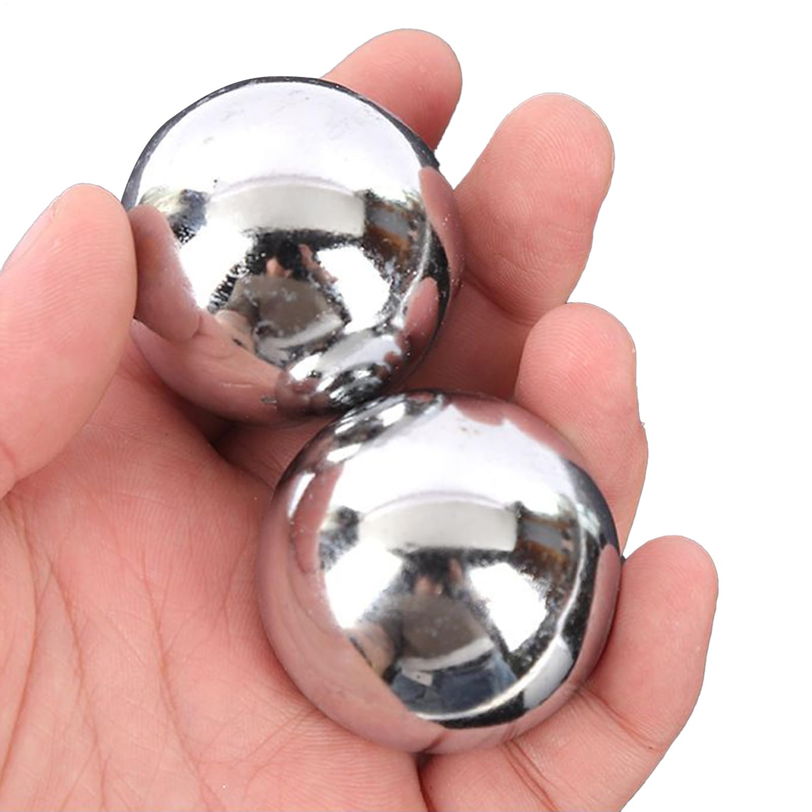 Zunishaone Baoding Balls – 3.8cm Steel 2Pcs, Palm Training Globes, Rotation Tools | Great For Workplace Desk Relaxation, Yoga Breathing, Travel Stress Balance, Meditation Focus Routine, Home
