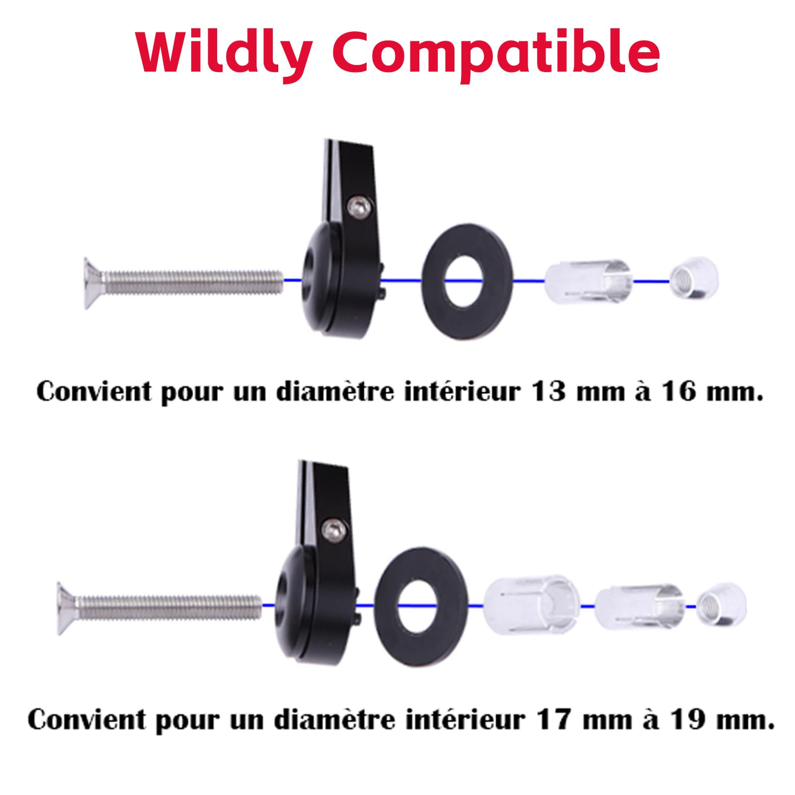 Retroviseur moto Homologués Latéral de Guidon 7/8" 22mm Rétroviseurs Latéraux Compatible avec Yamaha Kawasaki Suzuki Honda MT07 MT09 Z750 CB125R Z900 XSR700 Bobber