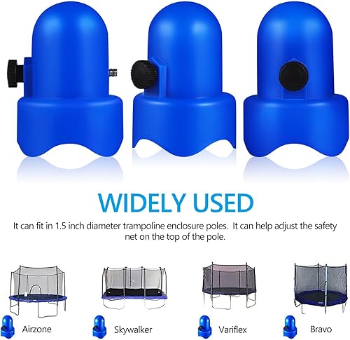 Miniatura 3 de BESPORTBLE Tapas de poste de trampolín, tapas de poste de recinto para poste de 1.5 pulgadas, tapa dura de repuesto para trampolín al aire libre,