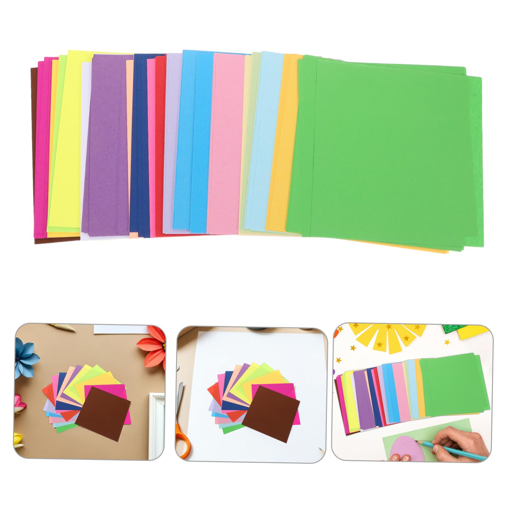600fogli Carta Origami Quadrata Colori Vivaci e Misti per Ragazzo Ragazza Attività Artistiche e Scolastiche Facile da Piegare per Progetti Fai da Te