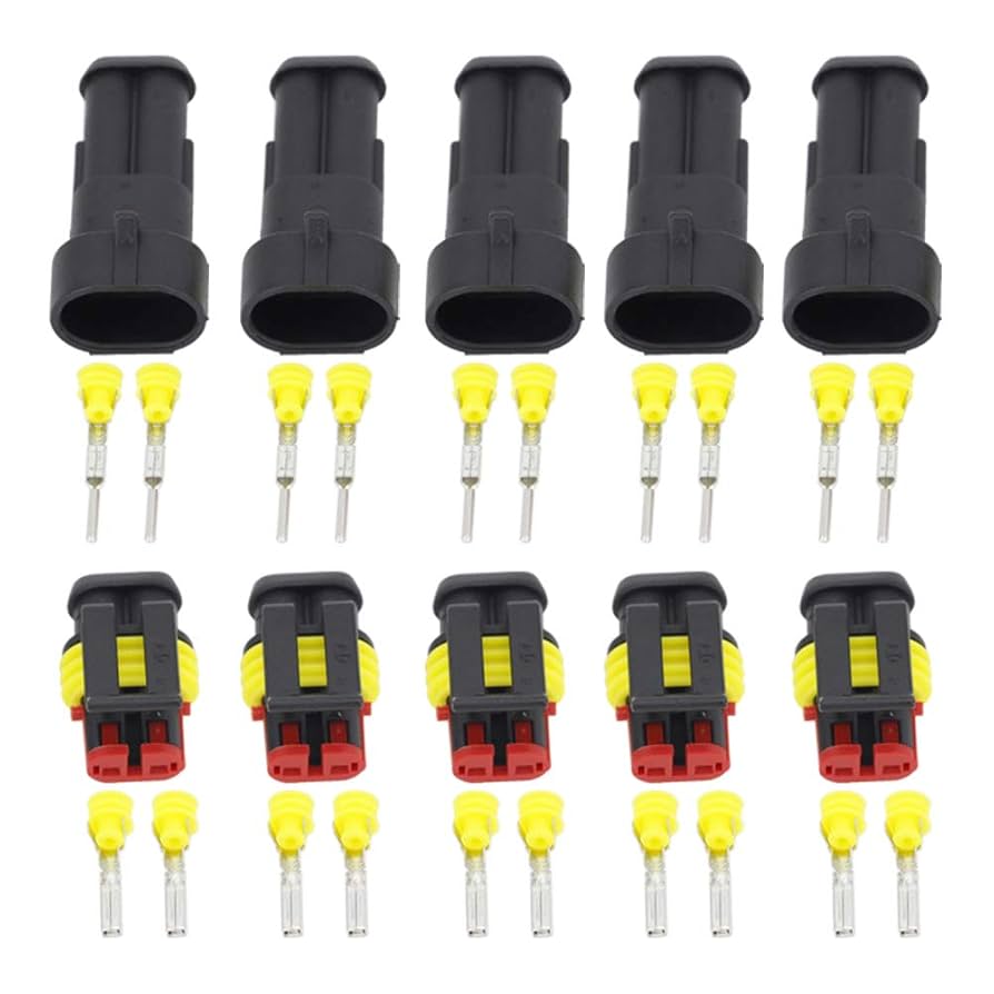 Amazon.com: CNLW 5 Sets 2 Pin 1.5mm Series Connectors DJ7021
