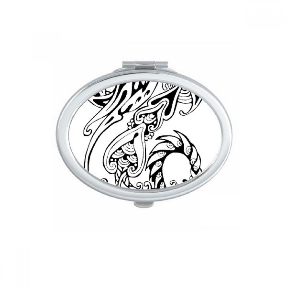 Miroir compact dragon de Chine pour vos retouches maquillage quotidiennes